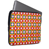 Trippy Regenbogenblumen Laptopschutzhülle (Vorne Rechts)