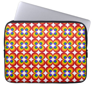 Trippy Regenbogenblumen Laptopschutzhülle