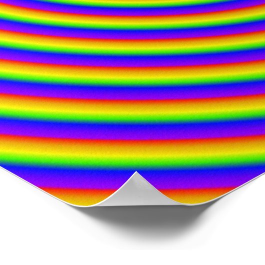 Trippy-Regenbogenspule Poster (Ecke)
