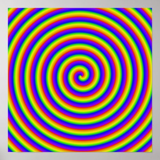 Trippy-Regenbogenspule Poster (Vorne)