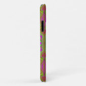 Trippy Retro Chartreuse Magenta Abstraktes Muster Case-Mate iPhone Hülle (Hinten/Rechts)