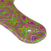 Trippy Retro Chartreuse Magenta Abstraktes Muster Schneidebrett (Ecke)