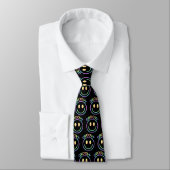 Trippy Retro Groovy Regenbogen Krawatte (Gebunden)