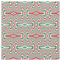 Trippy Retro Groovy Squiggy Weihnachtsmuster