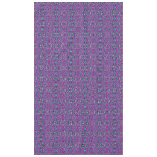Trippy Retro Magenta, Blau und Grün Abstrakt Tischdecke (Vorderseite)