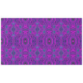 Trippy Retro Magenta und Schwarz Abstraktes Muster Tischdecke (Vorderseite (Horizontal))