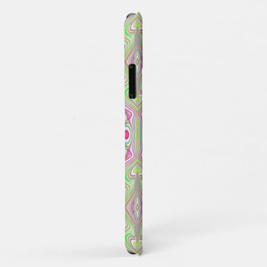 Trippy Retro Pink und Lime Green Abstraktes Muster Case-Mate iPhone Hülle (Hinten/Rechts)