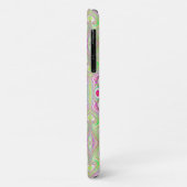 Trippy Retro Pink und Lime Green Abstraktes Muster Case-Mate iPhone Hülle (Hinten/Links)
