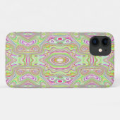 Trippy Retro Pink und Lime Green Abstraktes Muster Case-Mate iPhone Hülle (Rückseite (Horizontal))