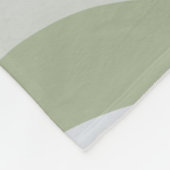 Trippy Retro Sage Green Wirbel Abstraktes Muster Fleecedecke (Ecke)
