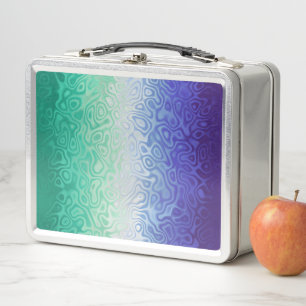Trippy Ripply Funky Boho MLM Männer die Männer lie Metall Brotdose