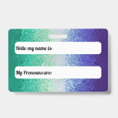 Trippy Ripply Funky Boho MLM Men Love Men Pride Ausweis (Rückseite)