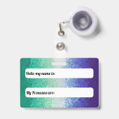 Trippy Ripply Funky Boho MLM Men Love Men Pride Ausweis (Vorderseite mit einziehbar)