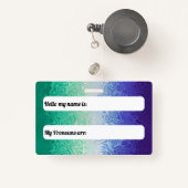 Trippy Ripply Funky Boho MLM Men Love Men Pride Ausweis (Vorderseite mit Rechteck)