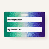 Trippy Ripply Funky Boho MLM Men Love Men Pride Ausweis (Rückseite)