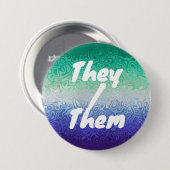 Trippy Ripply Funky Boho MLM Men Love Men Pride Button (Vorne & Hinten)