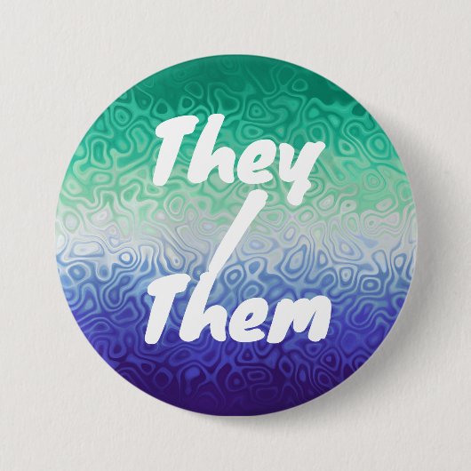 Trippy Ripply Funky Boho MLM Men Love Men Pride Button (Vorderseite)