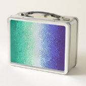 Trippy Ripply Funky Boho MLM Men Love Men Pride Metall Brotdose (Rückseite)