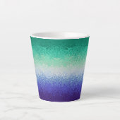 Trippy Ripply Funky Boho MLM Men Love Men Pride Milchtasse (Vorderseite)