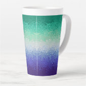 Trippy Ripply Funky Boho MLM Men Love Men Pride Milchtasse (Rechte Ecke)