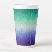 Trippy Ripply Funky Boho MLM Men Love Men Pride Milchtasse (Vorderseite)