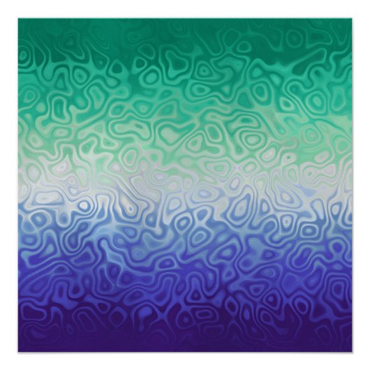 Trippy Ripply Funky Boho MLM Men Love Men Pride Poster (Vorderseite)