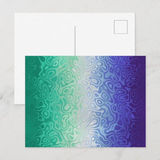 Trippy Ripply Funky Boho MLM Men Love Men Pride Postkarte (Vorne/Hinten)