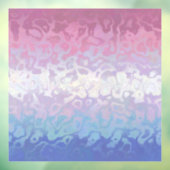 Trippy Ripply Groovy Eccentric Bigender Prilag Fensteraufkleber (Blatt 3)