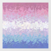 Trippy Ripply Groovy Eccentric Bigender Prilag Fensteraufkleber (Blatt)