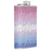 Trippy Ripply Groovy Eccentric Bigender Prilag Flachmann (Rechts)