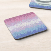 Trippy Ripply Groovy Eccentric Bigender Prilag Getränkeuntersetzer (Linke Seite)
