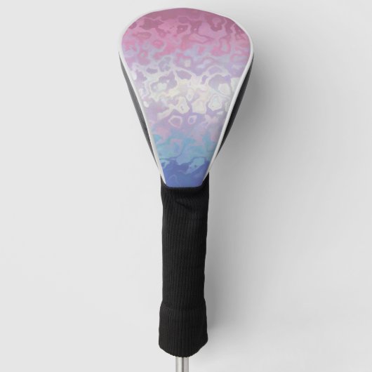 Trippy Ripply Groovy Eccentric Bigender Prilag Golf Headcover (Vorderseite)