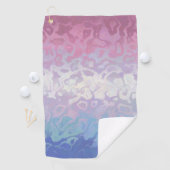 Trippy Ripply Groovy Eccentric Bigender Prilag Golfhandtuch (Insitu)