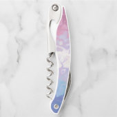 Trippy Ripply Groovy Eccentric Bigender Prilag Kellnermesser (Vorderseite)