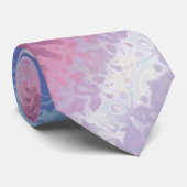 Trippy Ripply Groovy Eccentric Bigender Prilag Krawatte (Gerollt)