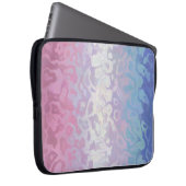Trippy Ripply Groovy Eccentric Bigender Prilag Laptopschutzhülle (Vorne Rechts)