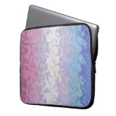 Trippy Ripply Groovy Eccentric Bigender Prilag Laptopschutzhülle (Vorderseite Links)