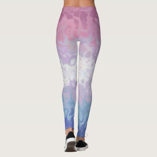 Trippy Ripply Groovy Eccentric Bigender Prilag Leggings (Rückseite)