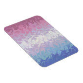 Trippy Ripply Groovy Eccentric Bigender Prilag Magnet (Rechte Seite)