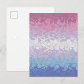Trippy Ripply Groovy Eccentric Bigender Prilag Postkarte (Vorne/Hinten)