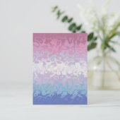 Trippy Ripply Groovy Eccentric Bigender Prilag Postkarte (Stehend Vorderseite)