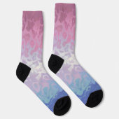 Trippy Ripply Groovy Eccentric Bigender Prilag Socken (Rechts)