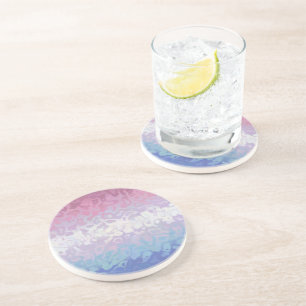 Trippy Ripply Groovy Exzentrische Bigender Pride F Getränkeuntersetzer
