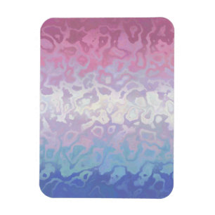 Trippy Ripply Groovy Exzentrische Bigender Pride F Magnet