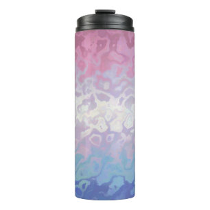 Trippy Ripply Groovy Exzentrische Bigender Pride F Thermosbecher