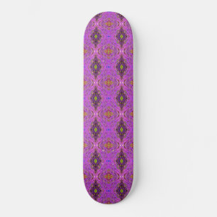 Trippy Rosa und Lila abstraktes Muster Skateboard
