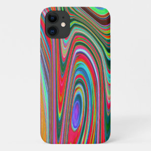 Trippy Rote, Grüne und Blaue Abstrakte Groovy Kuns Case-Mate iPhone Hülle