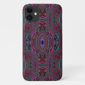 Trippy Seafoam Green und Magenta Abstraktes Muster Case-Mate iPhone Hülle (Rückseite)