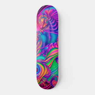Trippy-Skateboard-Design im psychedelischen Stil Skateboard