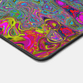 Trippy Sky Blue Abstrakt Retro AtomWaves Schreibtischunterlage (Ecke)